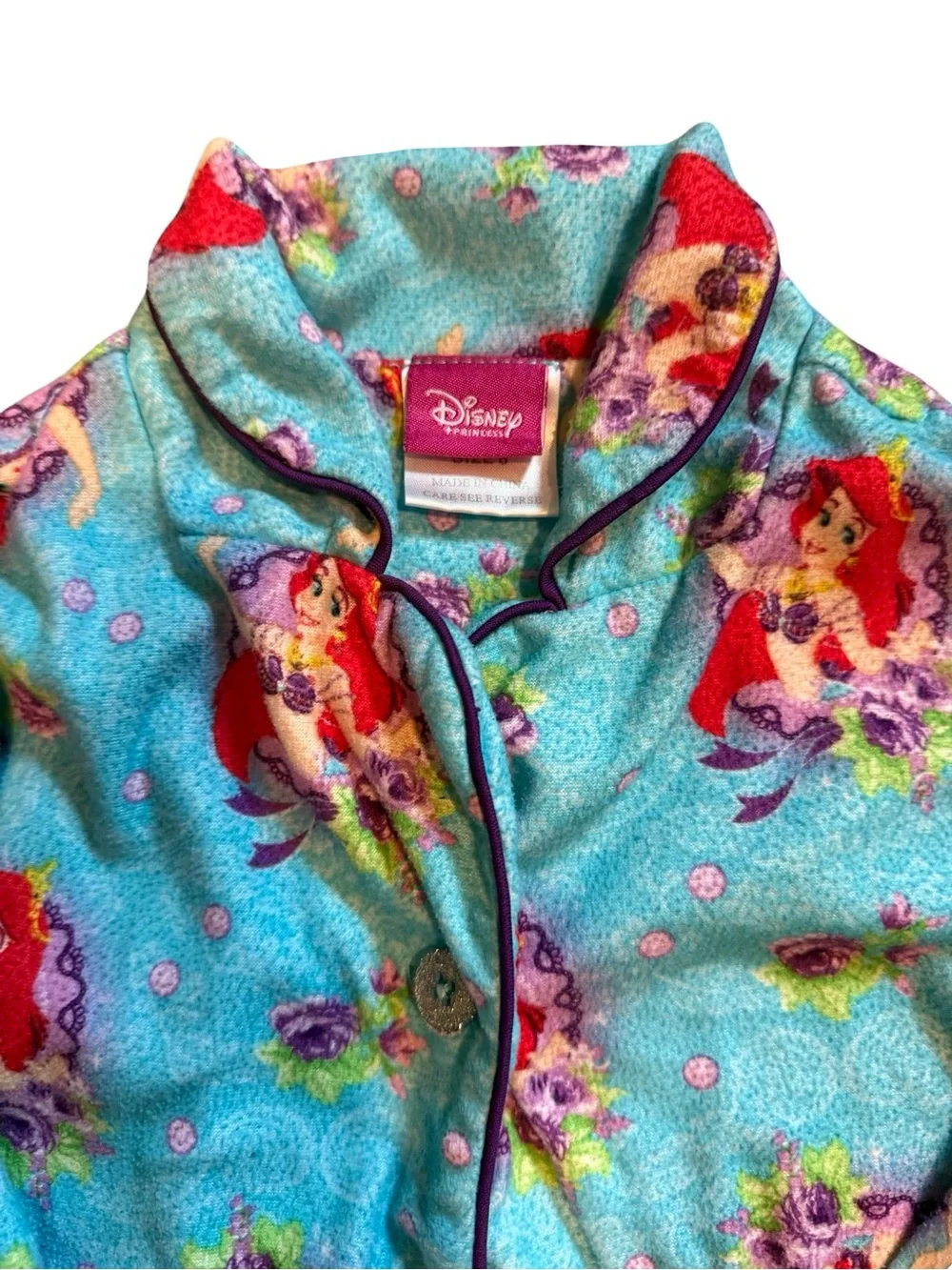 Vintage little mermaid Disney pajamas